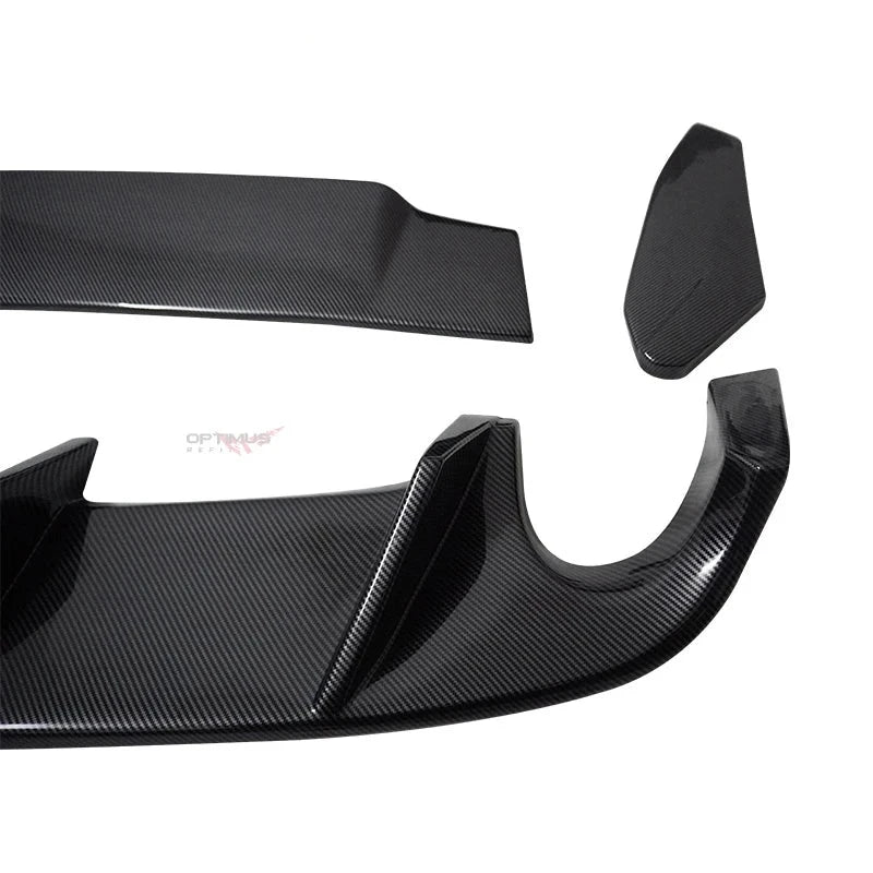 Diffuseur Arrière Carbone Volkswagen Golf MK6 GTI 2008-2013 - vue de trois-quarts - Becquet Voiture