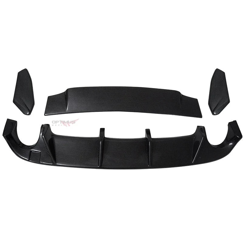 Diffuseur Arrière Carbone Volkswagen Golf MK6 GTI 2008-2013 - vue rapprochée - Becquet Voiture