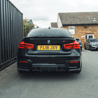 Diffuseur Arrière Fibre Carbone BMW M3 M4 F80 F82 - vue arrière - Becquet Voiture
