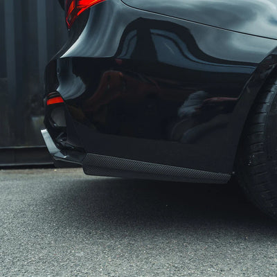 Diffuseur Arrière Fibre Carbone BMW M3 M4 F80 F82 - vue de profil - Becquet Voiture