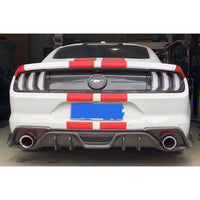 Diffuseur Arrière Fibre de Carbone Ford Mustang 2017-2023 - vue de trois-quarts - Becquet Voiture