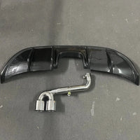 Diffuseur Arrière Ford Fiesta 2009-2015 Double Échappement - en situation - Becquet Voiture