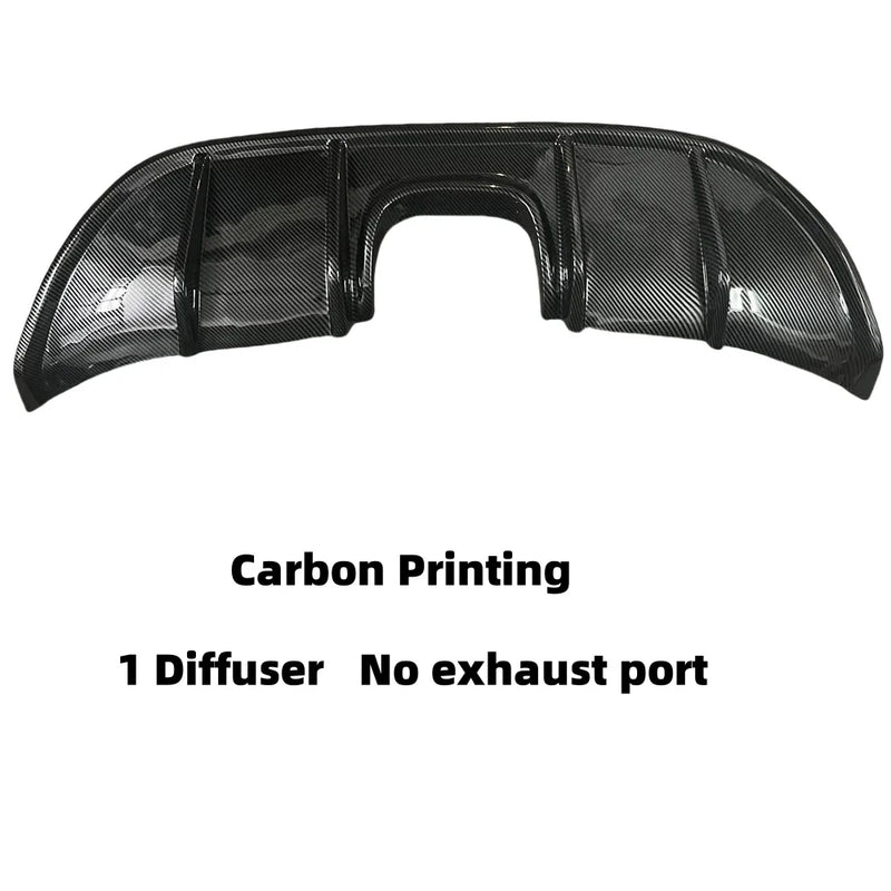 Diffuseur Arrière Ford Fiesta 2009-2015 Double Échappement - vue de profil 2 - Becquet Voiture