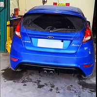 Diffuseur Arrière Ford Fiesta 2009-2015 Double Échappement - vue de profil - Becquet Voiture