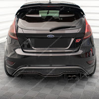 Diffuseur Arrière Ford Fiesta MK7 ST 2013-2017 Noir Brillant - vue arrière - Becquet Voiture