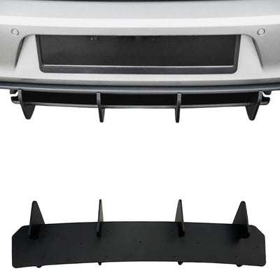 Diffuseur Arrière Golf 7 GTI R Maxton Look Noir ABS - installé sur véhicule - Becquet Voiture