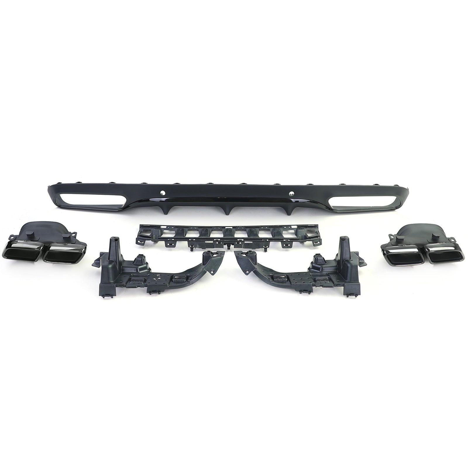 Diffuseur Arrière Look 63 AMG Mercedes Classe C W205 - vue de face - Becquet Voiture