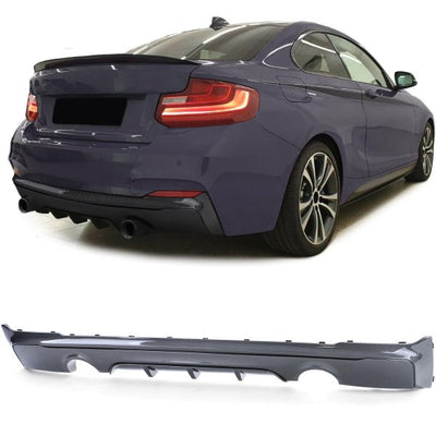 Diffuseur arrière M Performance BMW Série 2 F22 2013-2021 - détail du montage - Becquet Voiture
