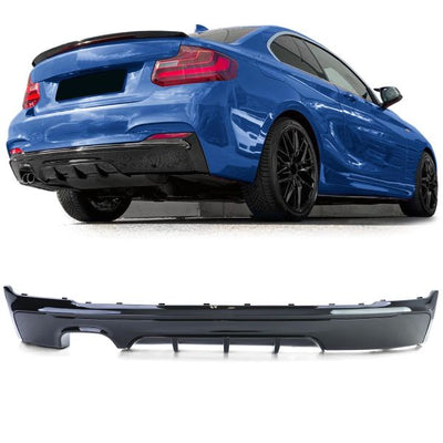 Diffuseur arrière M Performance BMW Série 2 F22 2013-2021 - installé sur véhicule 2 - Becquet Voiture
