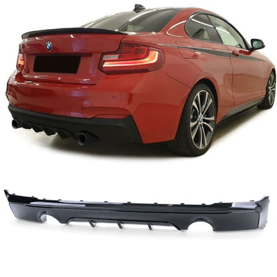 Diffuseur arrière M Performance BMW Série 2 F22 2013-2021 - packshot studio - Becquet Voiture