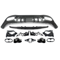 Diffuseur Arrière Mercedes Classe A W177 2019-2020 - détail du montage - Becquet Voiture