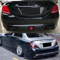 Diffuseur Arrière Mercedes Classe C W205 C43 C63 AMG - packshot studio - Becquet Voiture