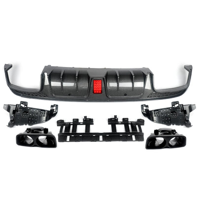 Diffuseur Arrière Mercedes Classe C W205 C43 C63 AMG - vue de face 2 - Becquet Voiture