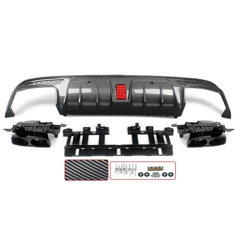 Diffuseur Arrière Mercedes Classe C W205 C43 C63 AMG - vue rapprochée - Becquet Voiture