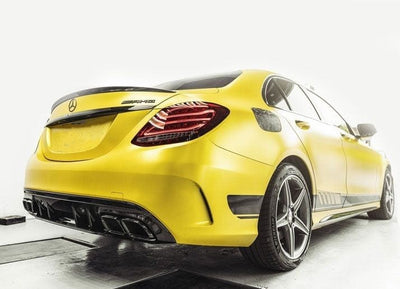 Diffuseur arrière Mercedes Classe C W205 type AMG - vue arrière 2 - Becquet Voiture