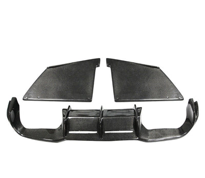 Diffuseur Arrière MTC Carbone BMW M2 F87 - vue de face - Becquet Voiture