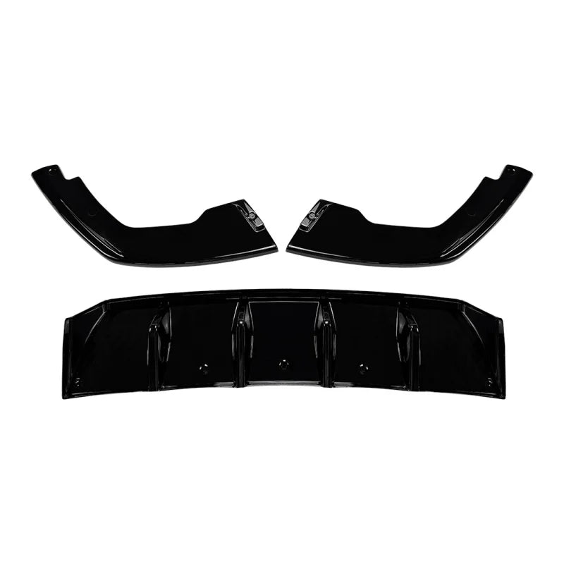 Diffuseur Arrière Noir Audi Q5 FY S Line 2021-2024 - vue de trois-quarts - Becquet Voiture