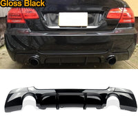 Diffuseur Arrière Noir BMW Série 3 E92 E93 2006-2013 - vue de trois-quarts - Becquet Voiture