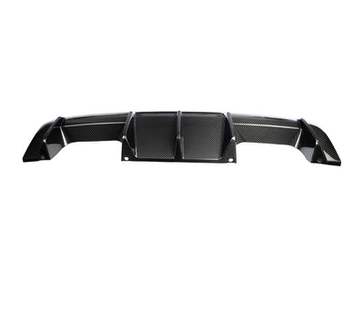 Diffuseur Arrière OEM+ Fibre Carbone BMW G80 G82 - vue de face - Becquet Voiture