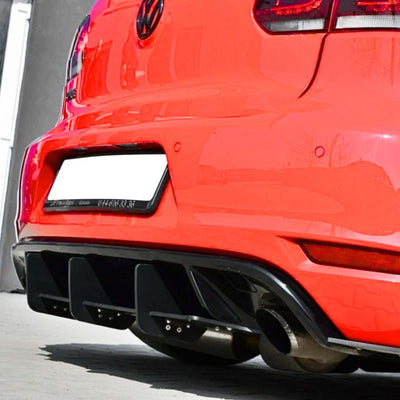 Diffuseur Arrière Style Maxton VW Golf 6 GTI - installé sur véhicule - Becquet Voiture