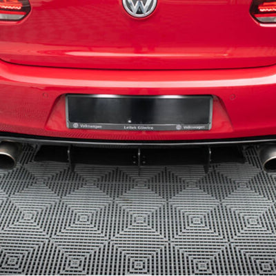 Diffuseur Arrière Style Maxton VW Golf 6 GTI - vue arrière - Becquet Voiture