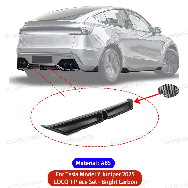 Diffuseur Arriere Tesla Model Y Juniper 2025 - détail du montage 2 - Becquet Voiture