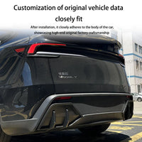 Diffuseur Arriere Tesla Model Y Juniper 2025 - installé sur véhicule - Becquet Voiture