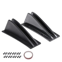 Universeller Heckdiffusor mit Haifischflosse, 4-teiliges Set - Vorderansicht - Becquet Voiture