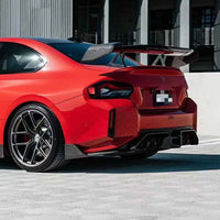Universal Rear Diffuser Center Strip Spoiler Series - rear view - Becquet Voiture