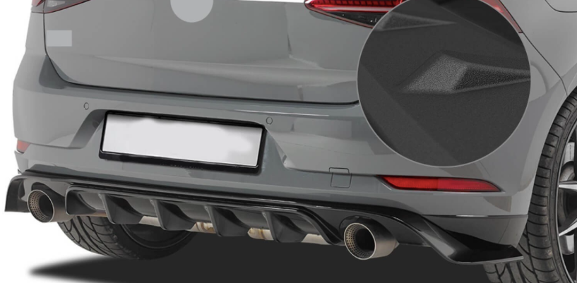 Diffuseur Arrière Volkswagen Golf 7.5 Look TCR - vue de face - Becquet Voiture