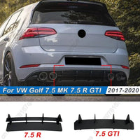 Diffuseur Arrière Volkswagen Golf 7.5 R GTI 2017-2020 - vue de face - Becquet Voiture