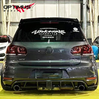 Diffuseur Arrière Volkswagen Golf MK6 GTI GTD 2008-2013 - vue de profil - Becquet Voiture