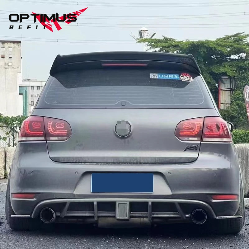 Diffuseur Arrière Volkswagen Golf MK6 GTI GTD 2008-2013 - vue de trois-quarts - Becquet Voiture