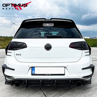 Diffuseur Arrière VW Golf MK7 GTI avec Logo - vue de trois-quarts - Becquet Voiture
