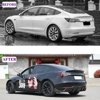 Diffuseur Becquet Pare-Chocs Arrière Tesla Model 3 2017-2023 - installé sur véhicule - Becquet Voiture