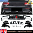 Diffuseur Carbone et Embouts Noirs Mercedes C205 Coupé