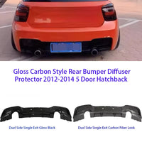 Diffuseur de Pare-Chocs Arrière Aspect Carbone 2012-2014 - vue de profil - Becquet Voiture