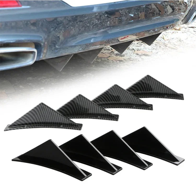 Diffuseur de Pare-Chocs Arriere Audi A3 A4 A5 Q5 (Kit 4 Pieces) - vue de face - Becquet Voiture