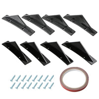 Rear bumper diffuser Audi A3 A4 A5 Q5 4-piece kit - side view - Becquet Voiture
