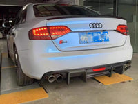 Diffuseur de Pare-Chocs Arrière Audi A4 B8 2009-2016 - vue de profil - Becquet Voiture