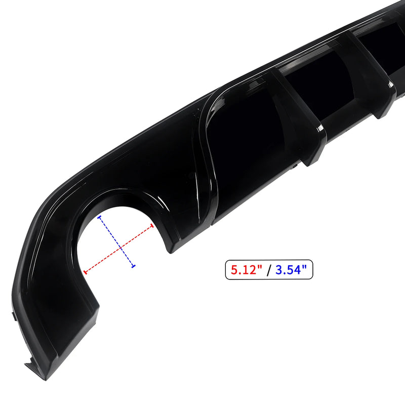 Diffuseur de Pare-Chocs Arrière BMW Série 4 G26 M 2021+ - installé sur véhicule - Becquet Voiture