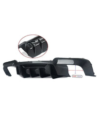 Diffuseur de Pare-Chocs Arrière BMW Série 5 F10 F11 2011-2016 - vue arrière - Becquet Voiture
