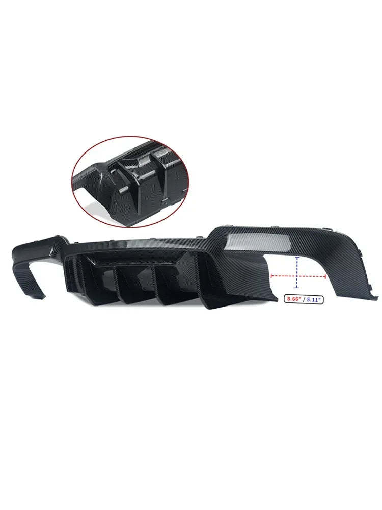 Diffuseur de Pare-Chocs Arrière BMW Série 5 F10 F11 2011-2016 - vue arrière - Becquet Voiture