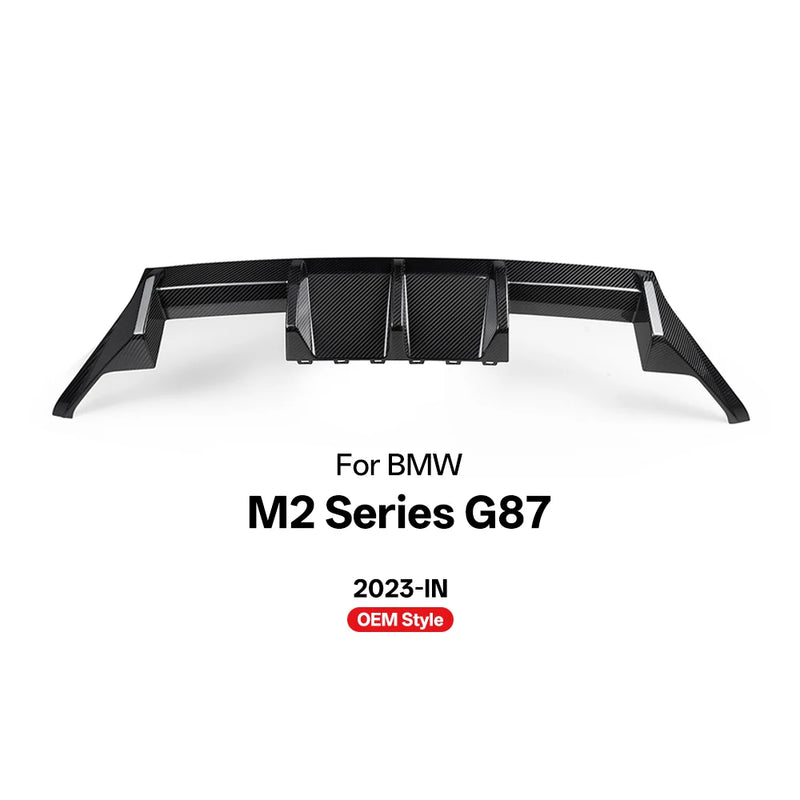 Diffuseur de Pare-Chocs Arrière Carbone BMW M2 G87 2023 - détail du montage - Becquet Voiture