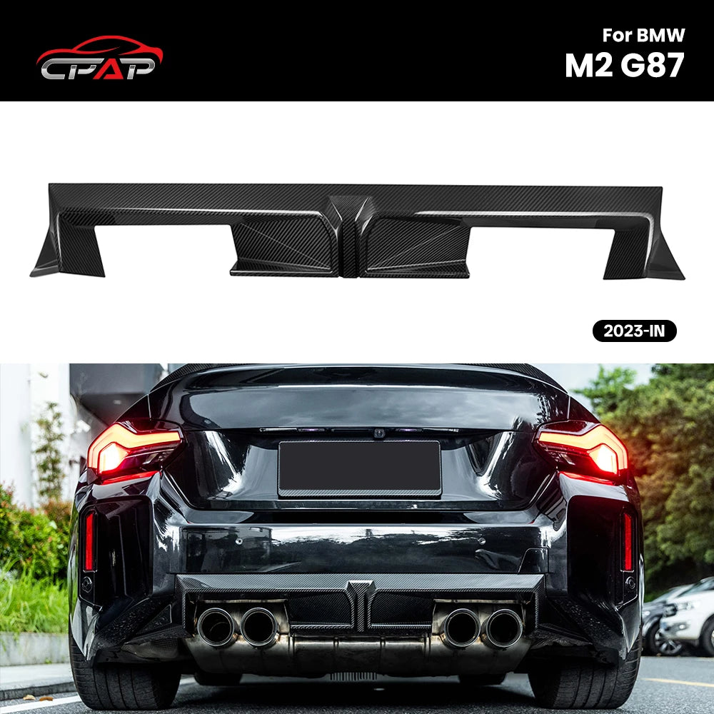 Diffuseur de Pare-Chocs Arrière Carbone BMW M2 G87 2023 - vue de face - Becquet Voiture