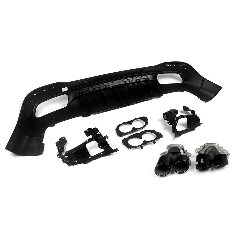 Diffuseur de Pare-Chocs Arrière Mercedes GLE W167 AMG - vue de trois-quarts - Becquet Voiture