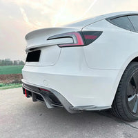 Rear Bumper Diffuser Tesla Model 3 Highland 2024-2025 - studio packshot - Becquet Voiture
