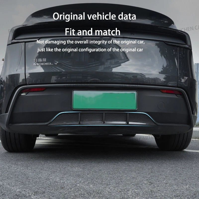 Diffuseur de Pare-Chocs Arrière Tesla Model Y Juniper 2025 - vue arrière - Becquet Voiture