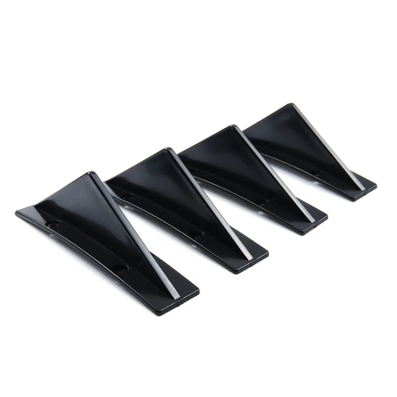 Universal Car Rear Bumper Diffuser - front view 2 - Becquet Voiture