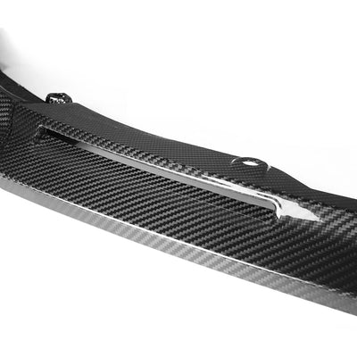 Diffuseur de Pare-Chocs Carbone BMW M3 G80 M4 G82 Style V - installé sur véhicule - Becquet Voiture